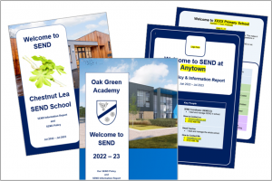 Front cover of a combined SEND Information Report / SEND Policy