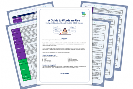 Image of SEND Glossary that is free to download